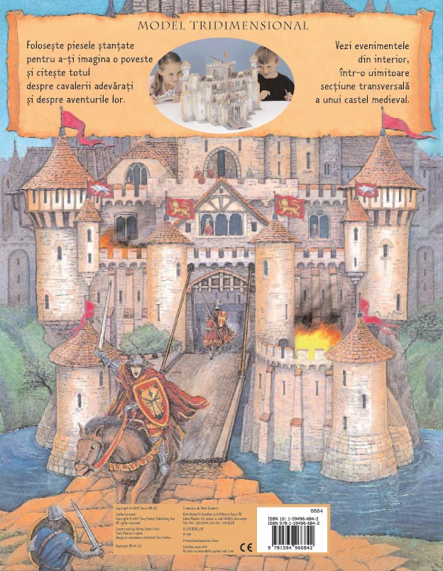 F.UZATA - Castelul - carte carusel, pagini cartonate